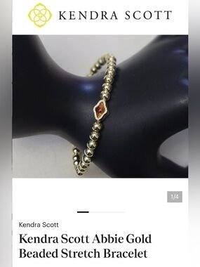 Kendra Scott Abbie Gold Beaded Stretch Bracelet